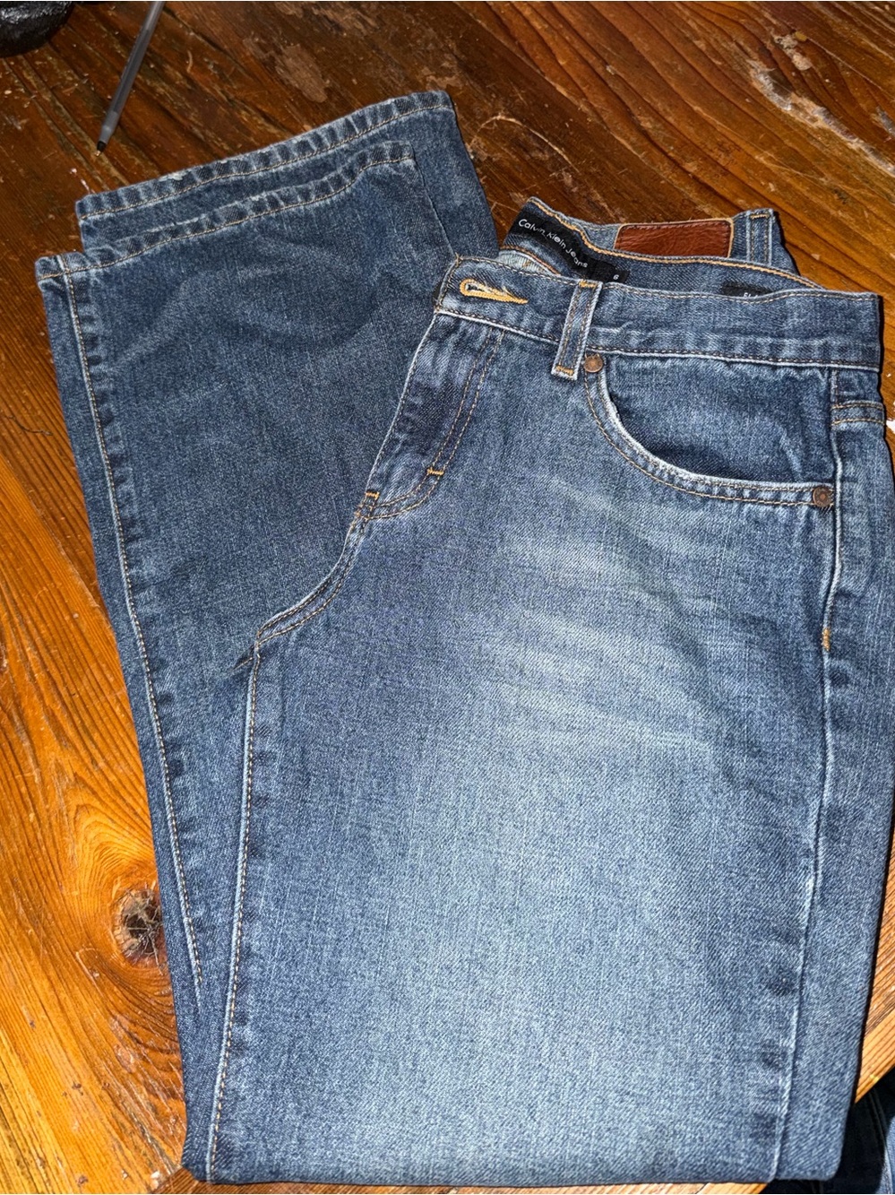 Calvin Klein Jeans Flare Jeans Women’s Size 6 Blue Wash Stretch Denim 28” Inseam